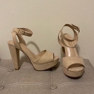 Nude Platform heels